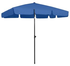 Parasol plażowy, lazurowy, 200x125 cm