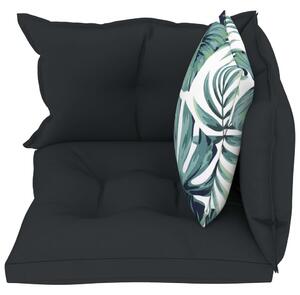 Poduszki na sofę z palet, 4 szt., antracytowe, tkanina
