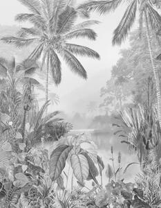 Komar Fototapeta Lac Tropical Black & White, 200x270 cm