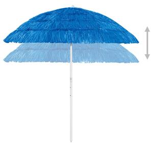 Parasol plażowy w hawajskim stylu, niebieski, 240 cm