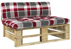 Ogrodowa sofa środkowa z palet, impregnowane drewno sosnowe