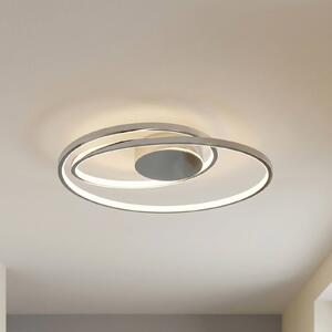 Lampa sufitowa LED Maire Lucande, możliwość ściemniania, chromowy / srebrny, salon / jadalnia, aluminium, nowoczesny