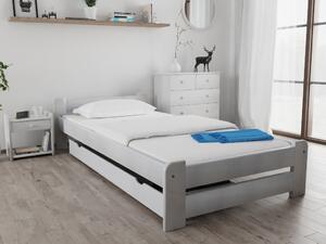 Łóżko Emily 80 x 200 cm, białe Stelaż: Ze stelażem listwowym rolowanym, Materac: Bez materaca