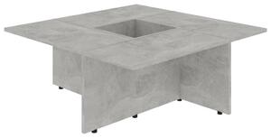 Stolik kawowy, szarość betonu, 79,5x79,5x30 cm
