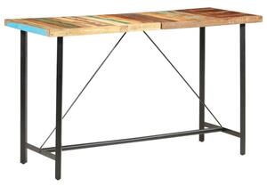 Stolik barowy, 180x70x107 cm, lite drewno z odzysku