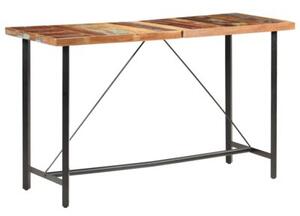 Stolik barowy, 180x70x107 cm, lite drewno z odzysku