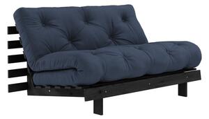 Ciemnoniebieska rozkładana sofa 140 cm Roots Black Night – Karup Design