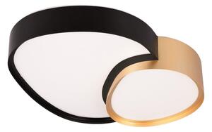 Lampa sufitowa LED w czarno-złotym kolorze 36x43.5 cm Rise – Trio