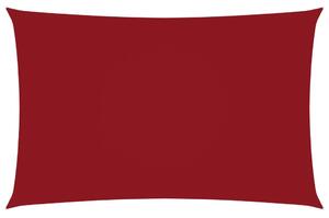 Prostokątny żagiel ogrodowy, tkanina Oxford, 2x4,5 m, czerwony