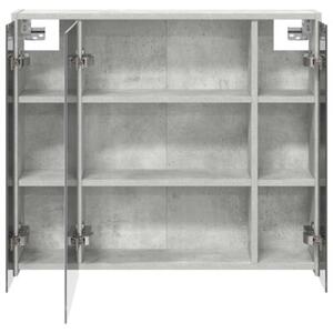 Szafka z lustrem do łazienki betonowy szary 73,5 x 16 x 62,5 cm