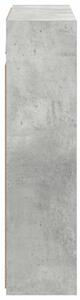Szafka z lustrem do łazienki betonowy szary 73,5 x 16 x 62,5 cm