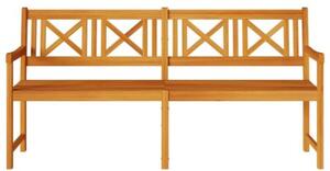 Ławka ogrodowa brązowy 180 x 56 x 90 cm lite drewno akacji