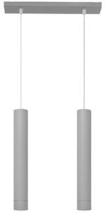 Helam LED Żyrandol na lince TUBA 2xGU10/6,5W/230V szary HE1286