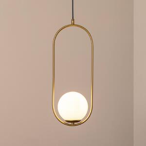 Lampa wisząca szklana Opviq, możliwość ściemniania, mosiężny / złoty, salon / jadalnia, szkło, nowoczesny