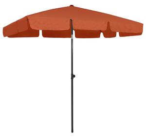 Parasol plażowy, terakota, 200x125 cm