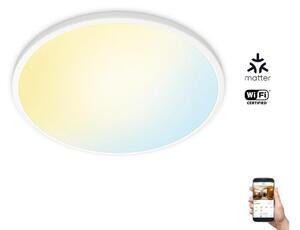 WiZ WiZ - LED Ściemnialny plafon SUPERSLIM LED/22W/230V biały Wi-Fi WI0058