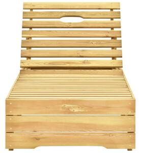Leżak, impregnowane na zielono drewno sosnowe