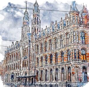 Obraz 30x30 cm Amsterdam – Fedkolor