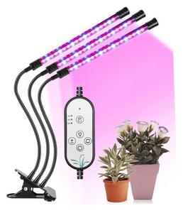 HADEX LED Ściemniana lampk stołowa z klipsem do uprawy roślin LED/12W/5V HD0428
