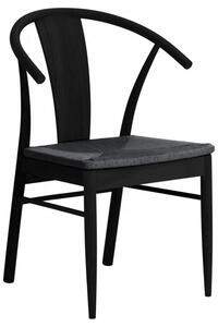 Krzesło Janik - czarny, krzesło do jadalni, drewniane, retro, modern, scandi