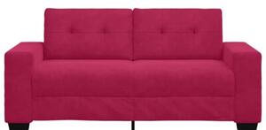 Sofa dwuosobowa, wino czerwone, 180x77x82 cm, aksamit