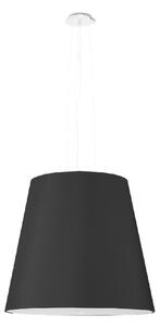 Czarna lampa wisząca ze szklanym kloszem ø 50 cm Tresco – Sollux