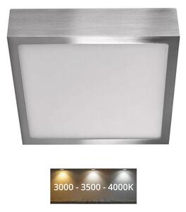 EMOS LED Plafon LED/12,5W/230V 3000/3500/4000K 17x17 cm chrom EMS965