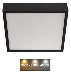 EMOS LED Plafon LED/21W/230V 3000/3500/4000K 22,5x22,5 cm czarny EMS969