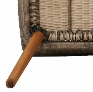 Krzesło ogrodowe 2 szt. czarny 62,5 x 55 x 82 cm polirattan