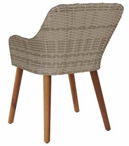 Krzesło ogrodowe 2 szt. czarny 62,5 x 55 x 82 cm polirattan