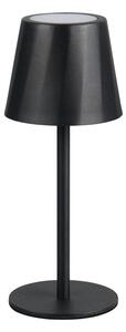 Lampa stołowa LED w kolorze matowej czerni z metalowym kloszem (wysokość 21 cm) Diaz – Reality