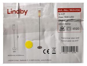 Lindby Lindby - LED RGB Lampa podłogowa ściemnialna FELICE 1xE27/10W/230V Wi-Fi LW0081