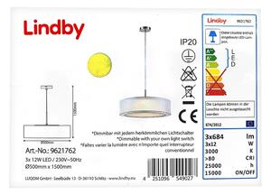 Lindby Lindby - LED Żyrandol ściemnialny na lince AMON 3xLED/12W/230V LW0017