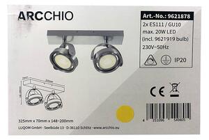 Arcchio Arcchio - LED Oświetlenie punktowe ściemnialne MUNIN 2xES111/GU10/11,5W/230V LW0004