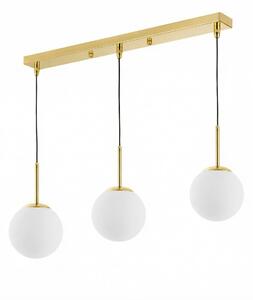 NOWOCZESNA POTRÓJNA LAMPA KLASYCZNE ZŁOTO FREDICA W3 PRO