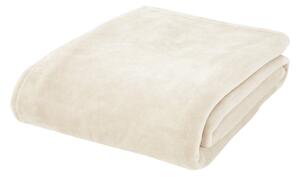 Kremowy koc z mikropluszu 130x170 cm Raschel Velvet – Catherine Lansfield