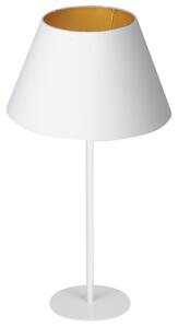 Luminex Lampa stołowa ARDEN 1xE27/60W/230V śr. 30 cm biały/złoty LU3458
