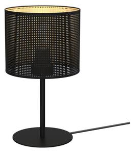 Luminex Lampa stołowa LOFT SHADE 1xE27/60W/230V śr. 18 cm czarny/złoty LU5256