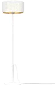 Luminex Lampa podłogowa LOFT SHADE 1xE27/60W/230V biały/złoty LU5272