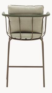 Ogrodowe krzesło barowe z tapicerowanym siedziskiem Jay