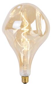 Lampa wisząca złota 2-punktowa z diodami LED złota ściemniana - Cava Luxe Oswietlenie wewnetrzne