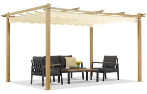 Pergola tarasowa Barbados 3x4 m Garden Point woodlike-beż