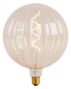 Lampa wisząca złota 5-punktowa z bursztynową ściemnianą diodą LED - Cava Luxe Oswietlenie wewnetrzne