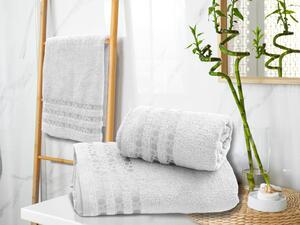 Ręcznik bambusowy DOTS biały