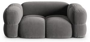 Szara aksamitna sofa 180 cm Loretto – Cosmopolitan Design