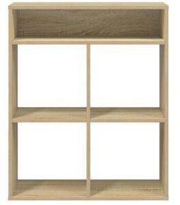 Regał na książki dąb sonoma 80x35x76 cm materiał drewnopochodny