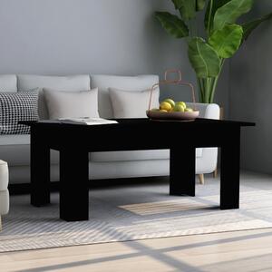 Stolik kawowy, czarny, 100x60x42 cm, materiał drewnopochodny