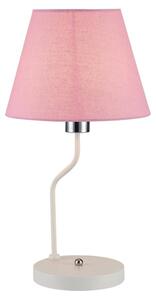 Candellux Lampa stołowa YORK 1xE14/60W/230V różowy/biały CA0716