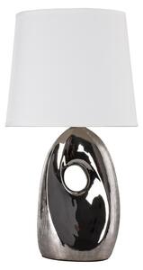 Candellux Lampa stołowa HIERRO 1xE27/60W/230V biały/chrom błyszczący CA0742