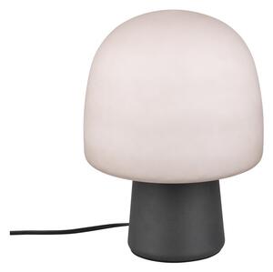 Czarno-biała lampa stołowa ze szklanym kloszem (wysokość 27 cm) Steen – Trio